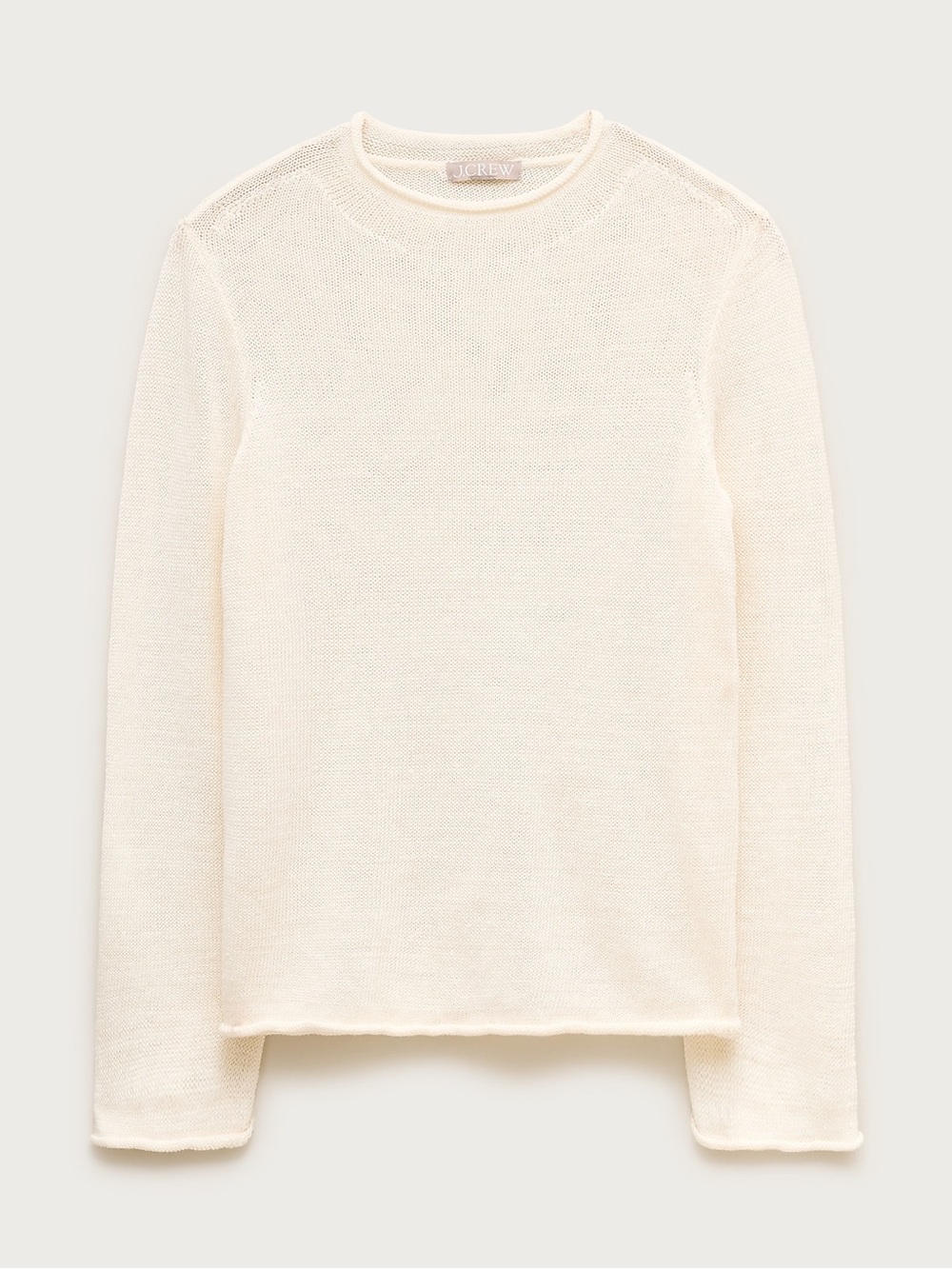 J.CREW Summer Rollneck Sweater in Linen Blend, Size M
